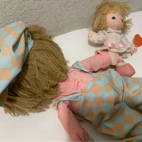 Vtg 1986 Precious Moments Boy Doll & Stand 14"T Applause Wallace Berrie Taiwan - Picture 5 of 10